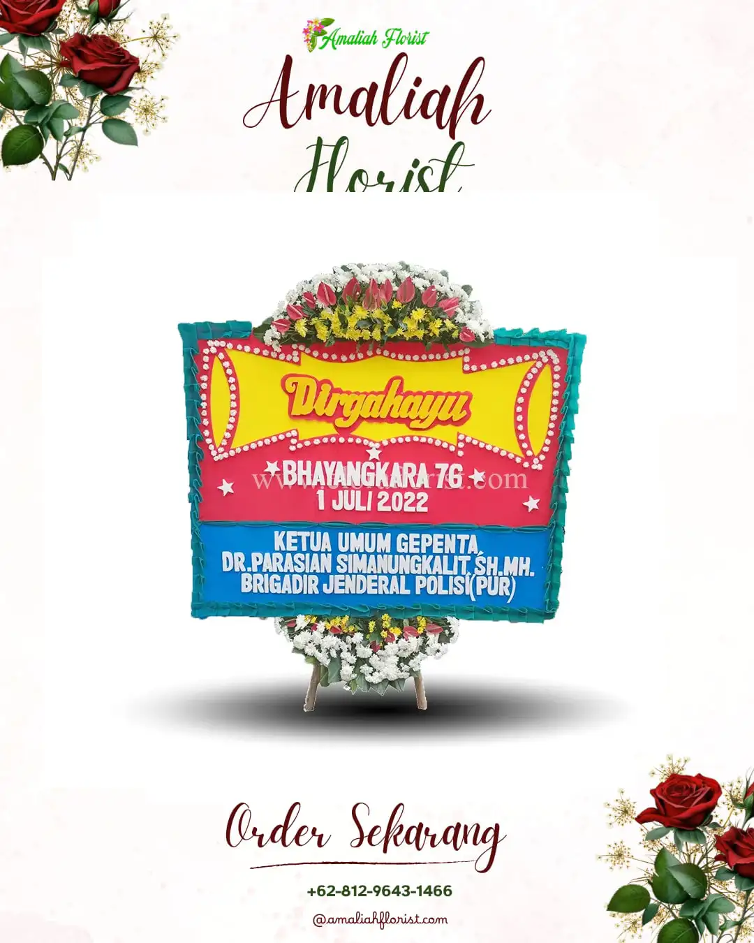Papan Bunga HUT Ulang Tahun Sadaniang